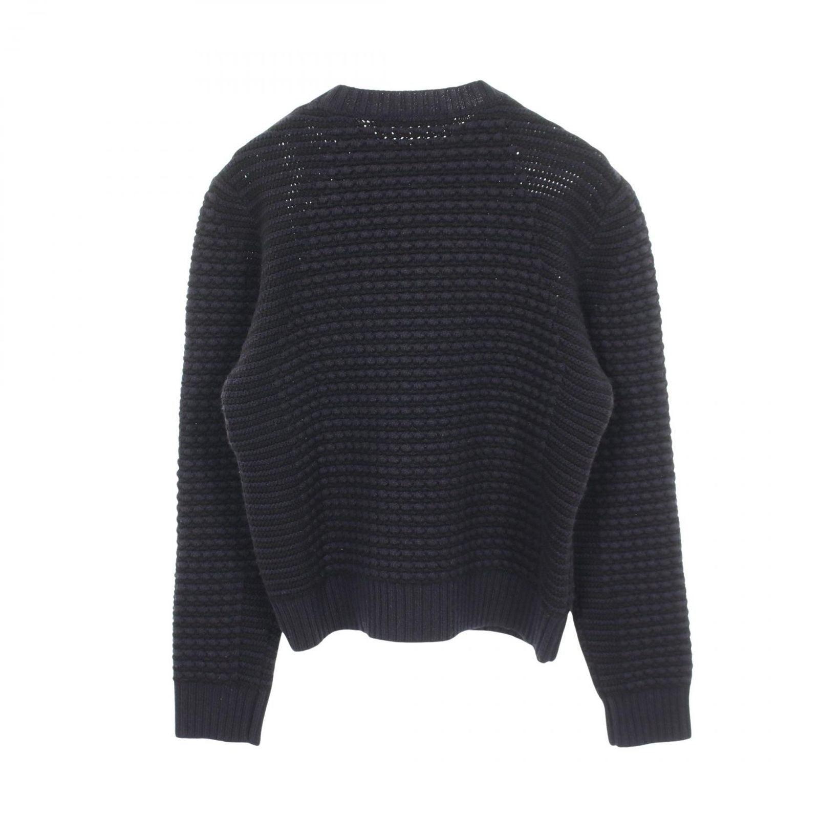 Dior Knit Crew Neck Navy Cashmere Sweater — view 2