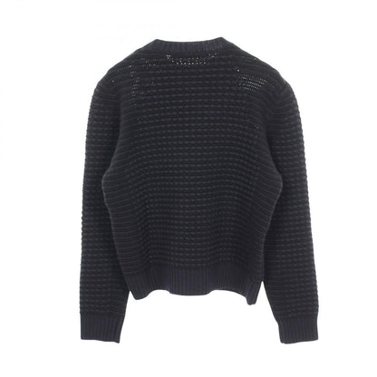 Dior Knit Crew Neck Navy Cashmere Sweater — view 2