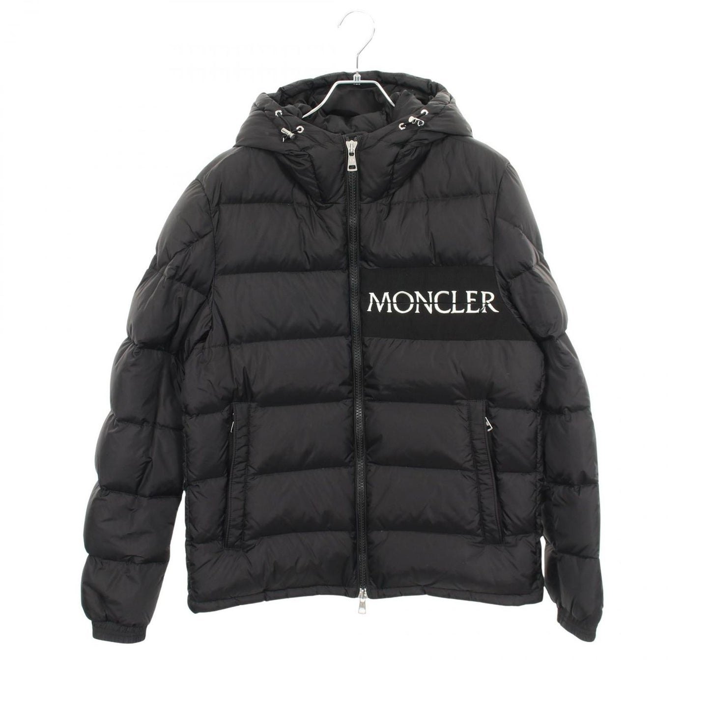 Moncler Down Jacket Aiton Hooded Black Nylon