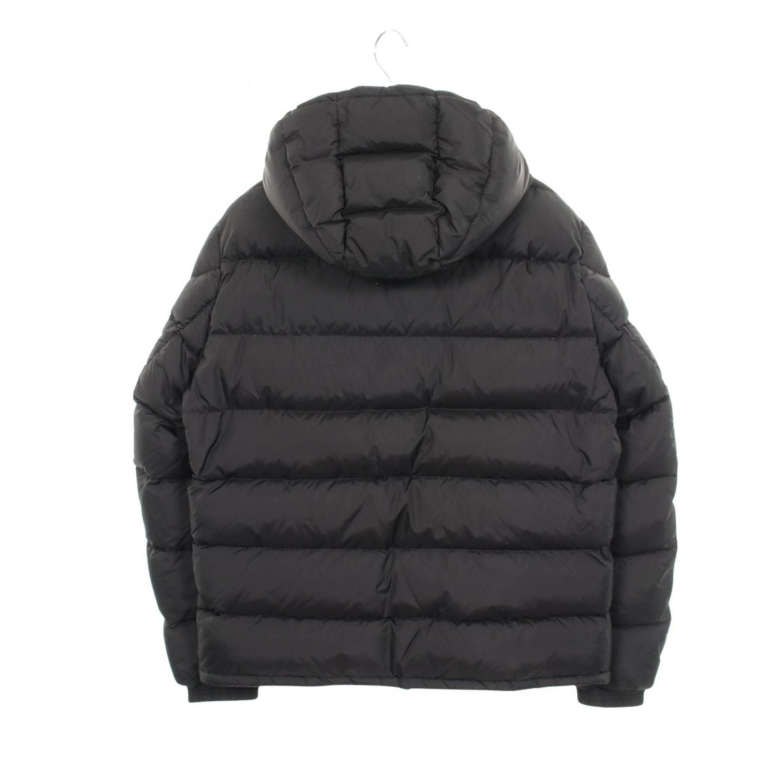 Moncler Down Jacket Aiton Hooded Black Nylon — view 2