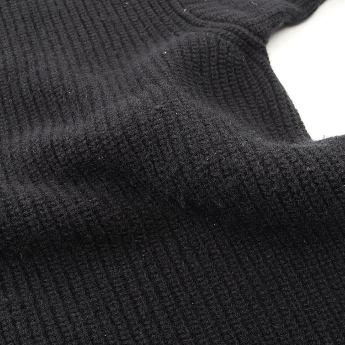 Celine Knit Logo Oversize Rib Wool Sweater — view 8