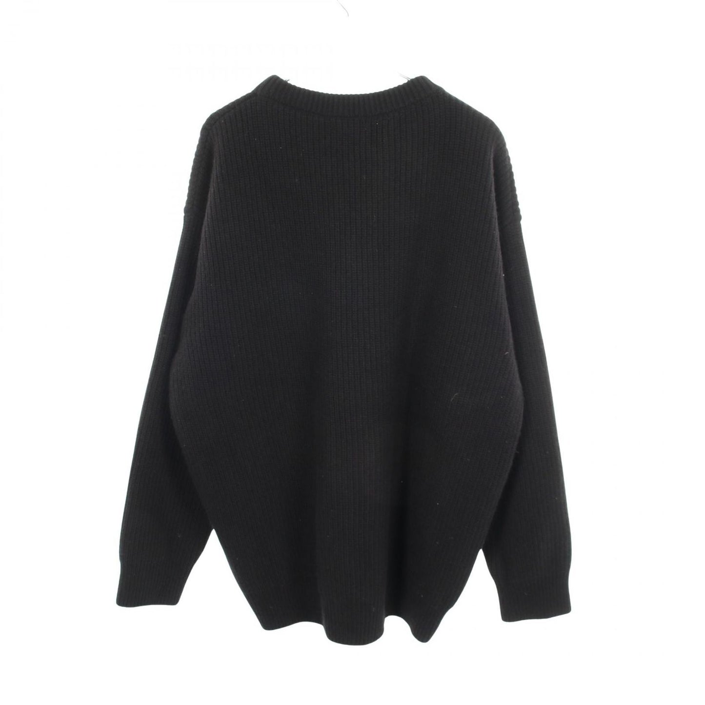 Celine Knit Logo Oversize Rib Wool Sweater — view 2