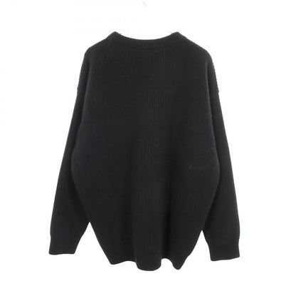 Celine Knit Logo Oversize Rib Wool Sweater — view 2