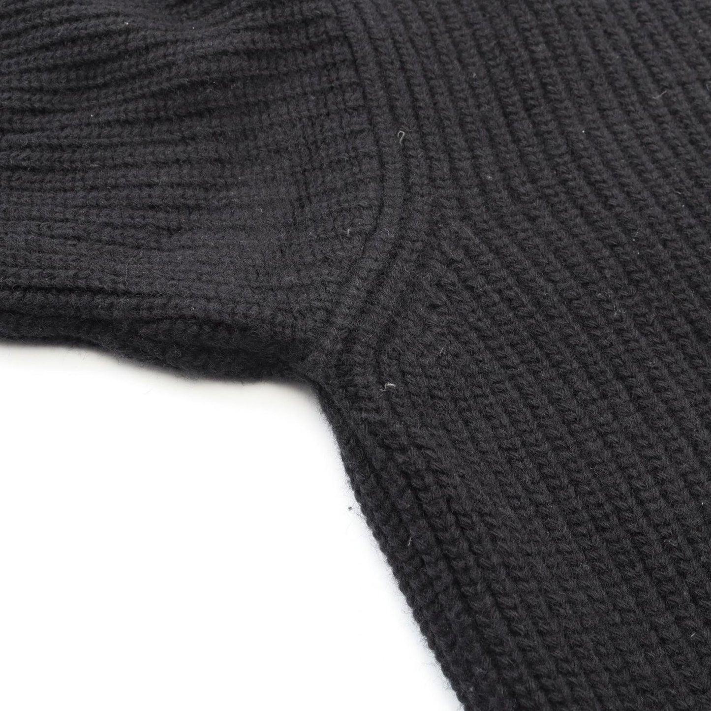 Celine Knit Logo Oversize Rib Wool Sweater — view 7