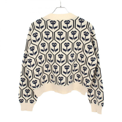 Max Mara Week End Knit Odeon Cotton Jacquard Ivory Sweater — view 2