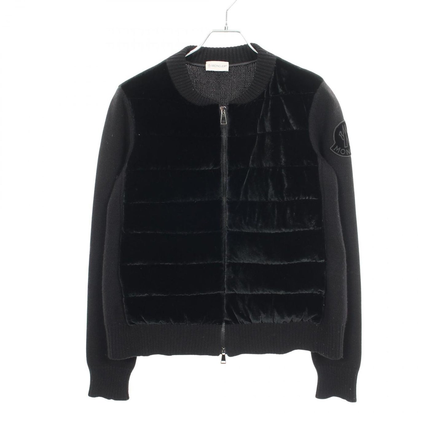 Moncler Down Jacket Velour Knit Switch Wool Cashmere