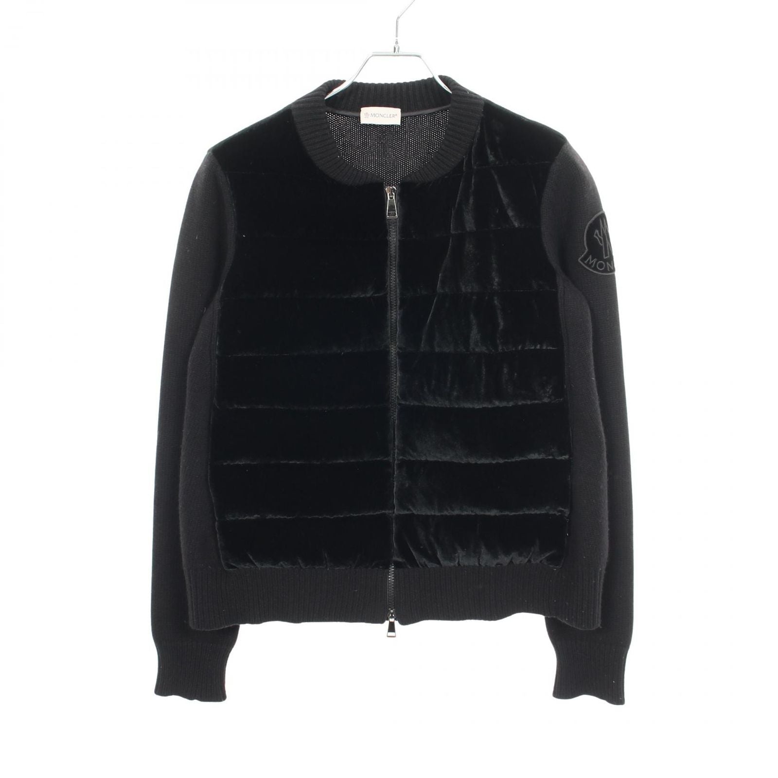 Moncler Down Jacket Velour Knit Switch Wool Cashmere