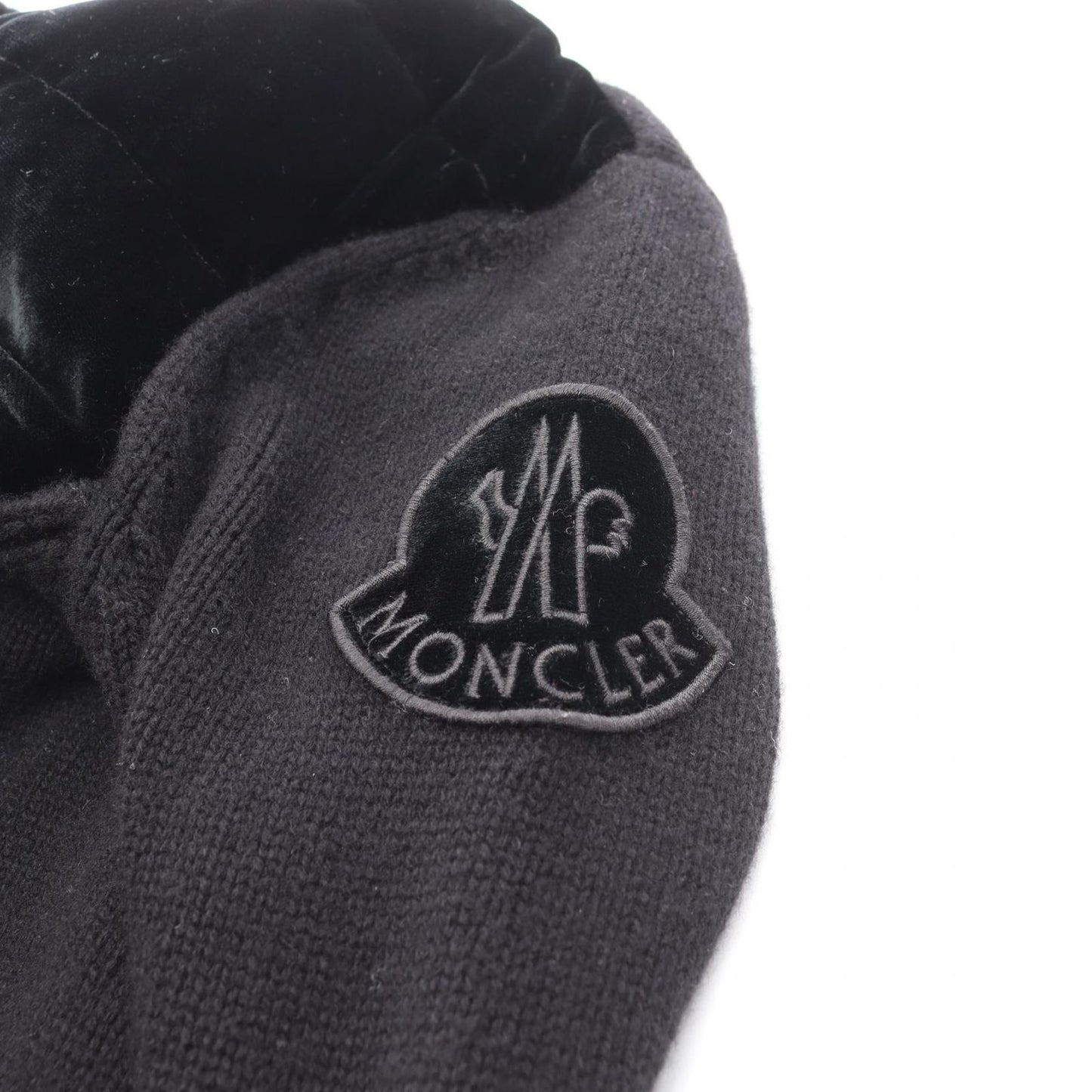 Moncler Down Jacket Velour Knit Switch Wool Cashmere — view 5
