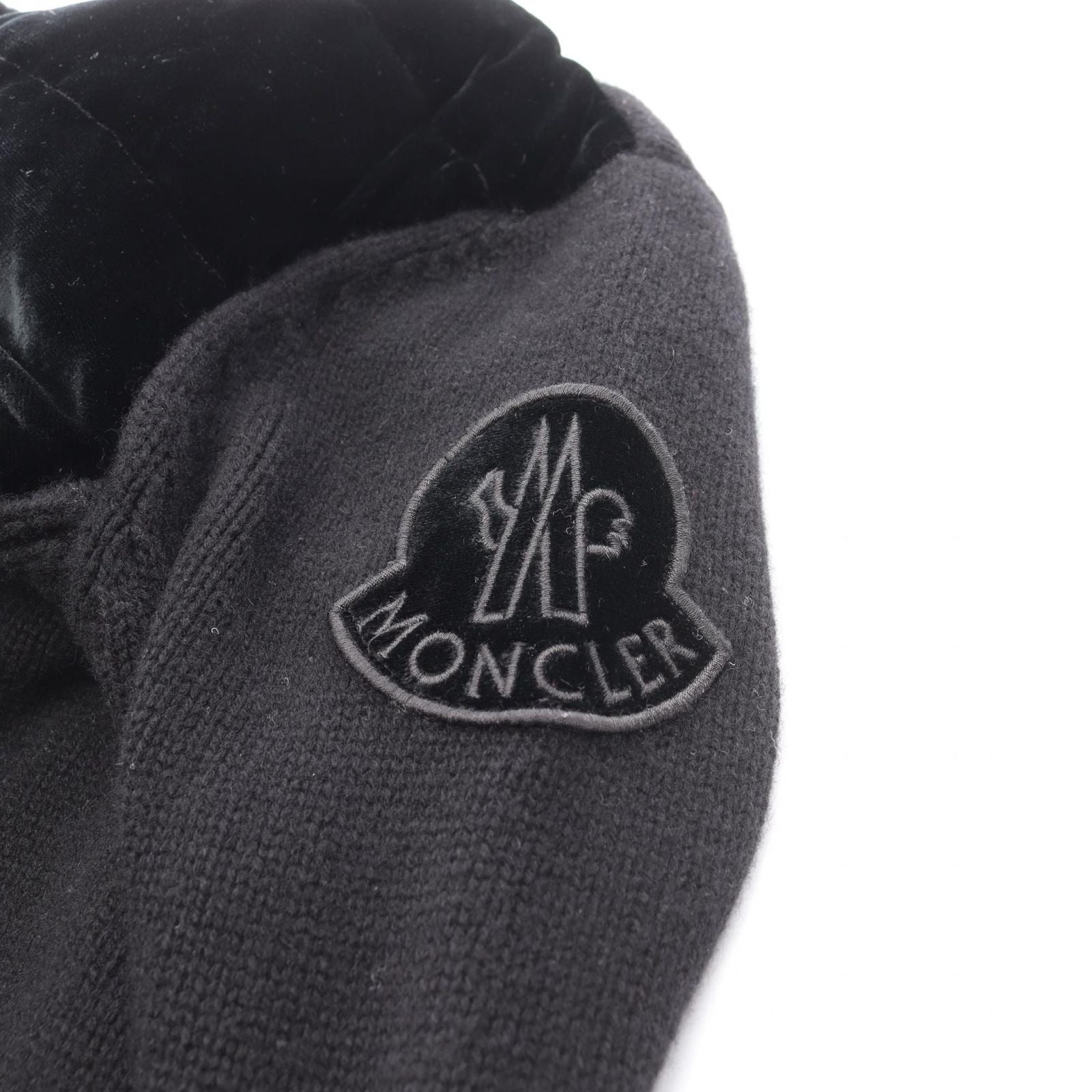 Moncler Down Jacket Velour Knit Switch Wool Cashmere — view 5