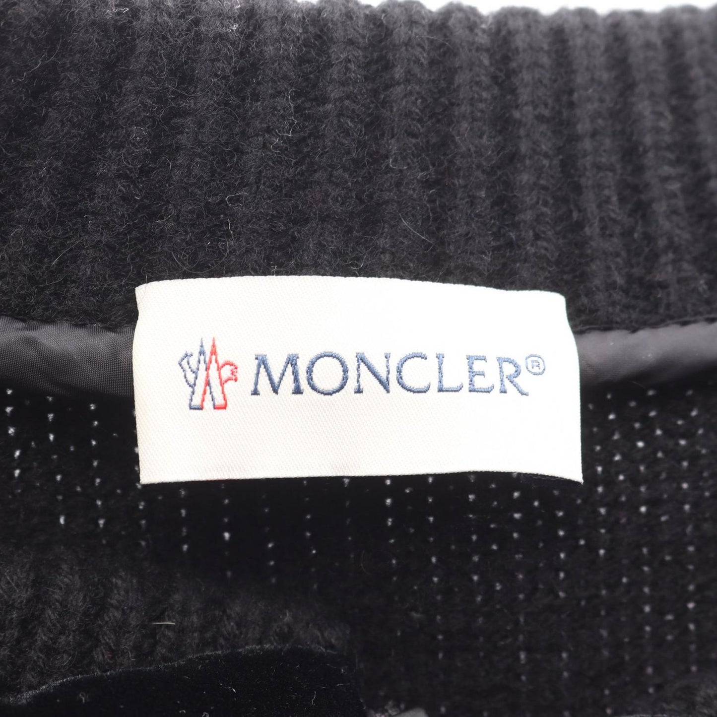 Moncler Down Jacket Velour Knit Switch Wool Cashmere — view 3