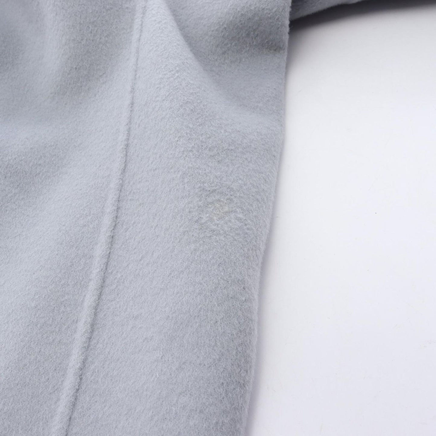 Max Mara Week End Cucito a Mano Hooded Light Blue Wool Coat — view 6