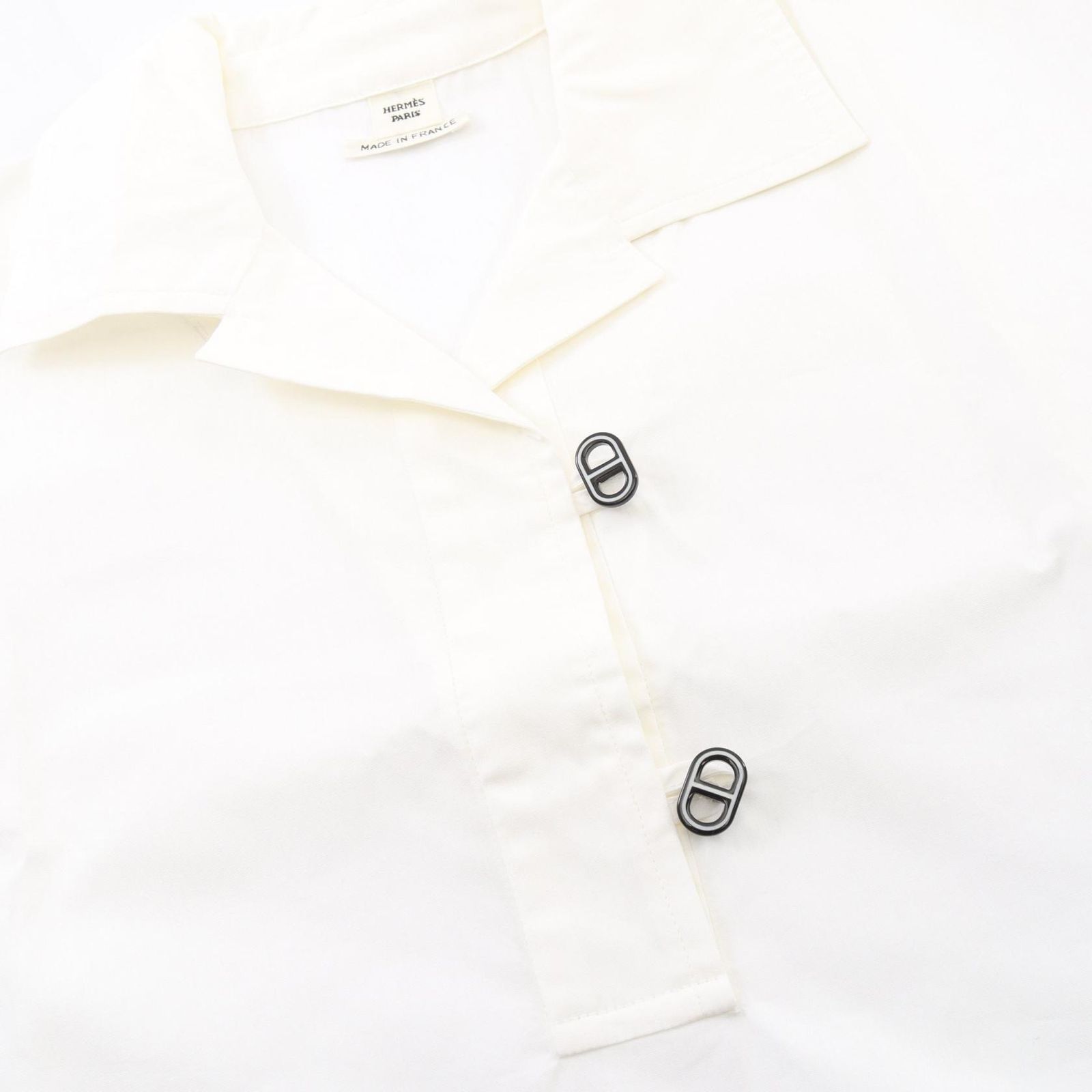 Hermes Chaine D'ancre Pullover White Cotton Shirt Sweater — view 8