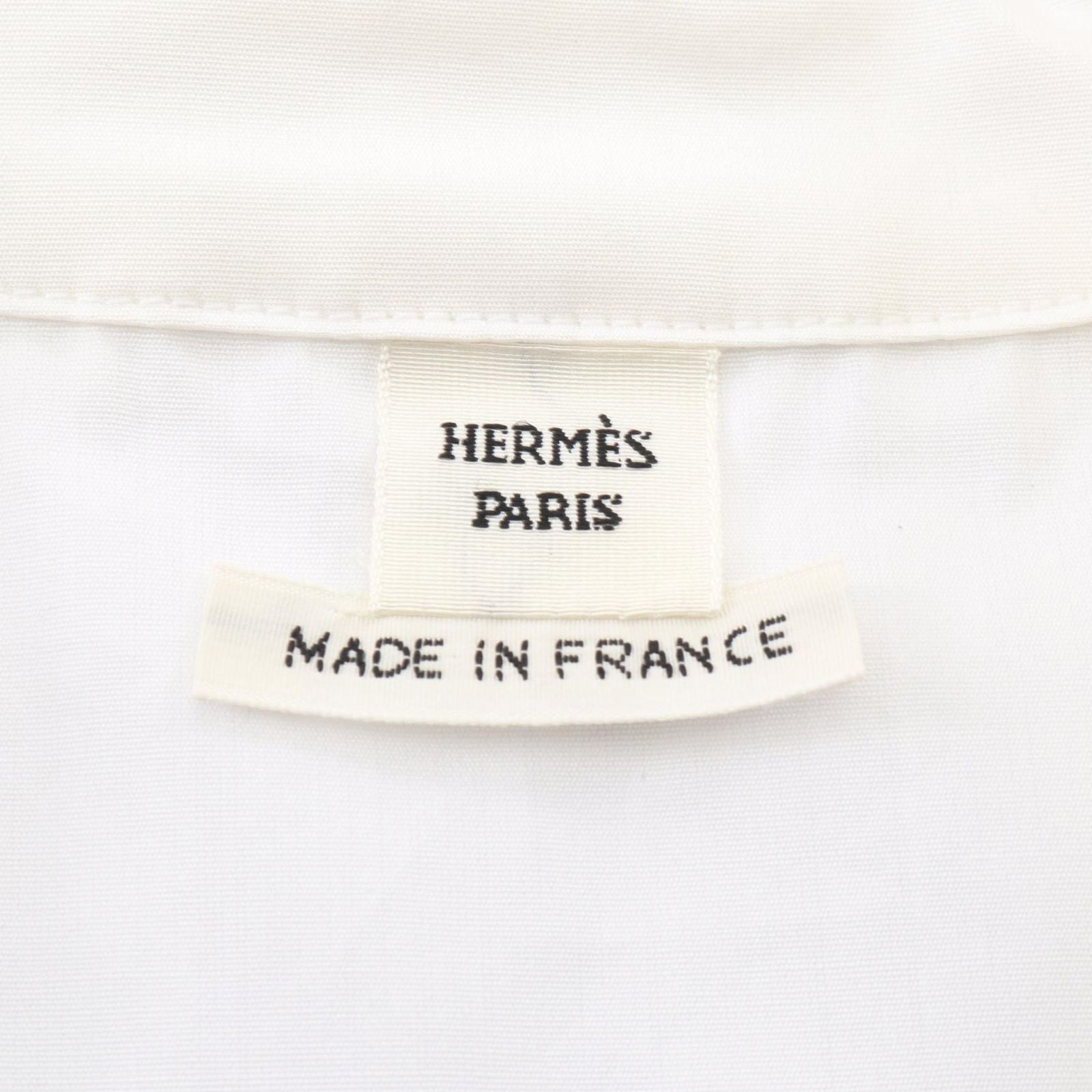 Hermes Chaine D'ancre Pullover White Cotton Shirt Sweater — view 3