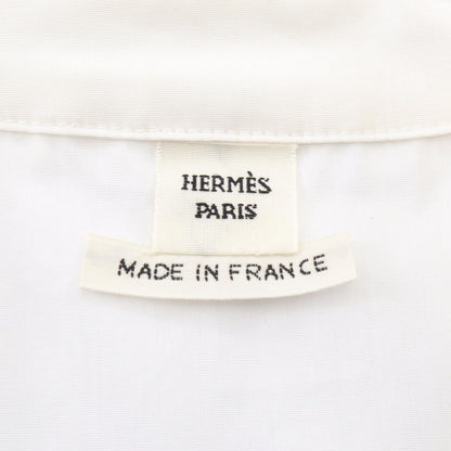 Hermes Chaine D'ancre Pullover White Cotton Shirt Sweater — view 3