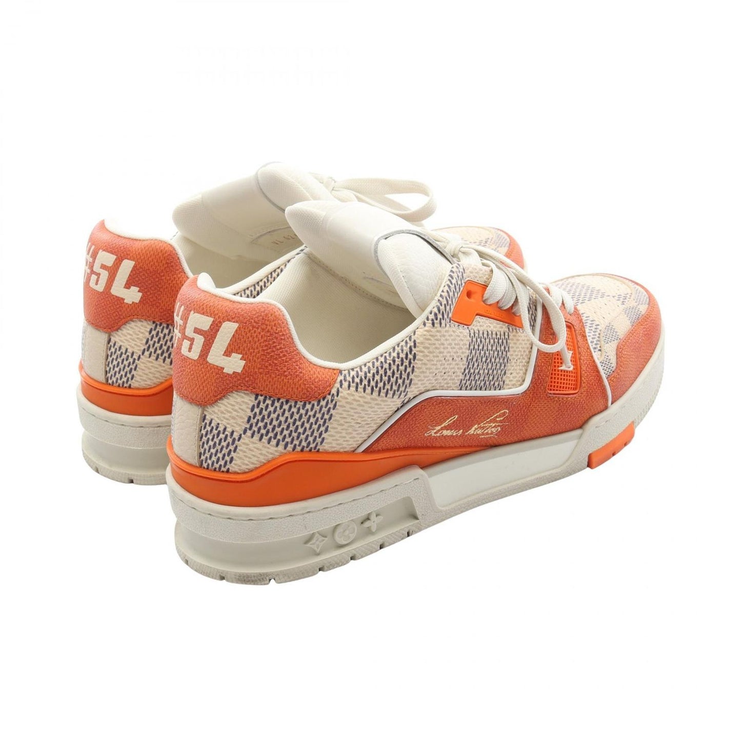 Louis Vuitton Sneakers LV Trainer Line Orange White Canvas — view 2