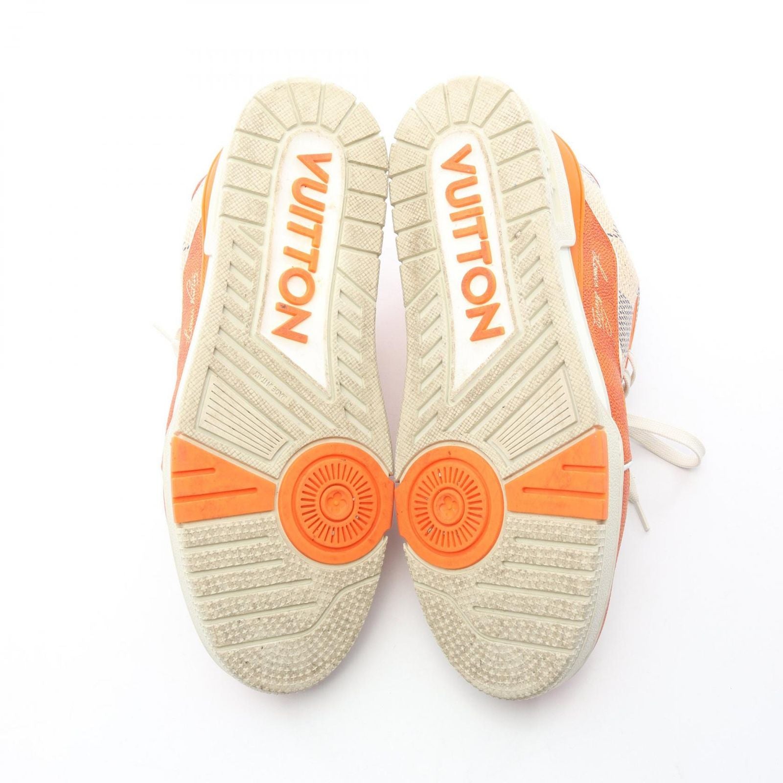 Louis Vuitton Sneakers LV Trainer Line Orange White Canvas — view 4