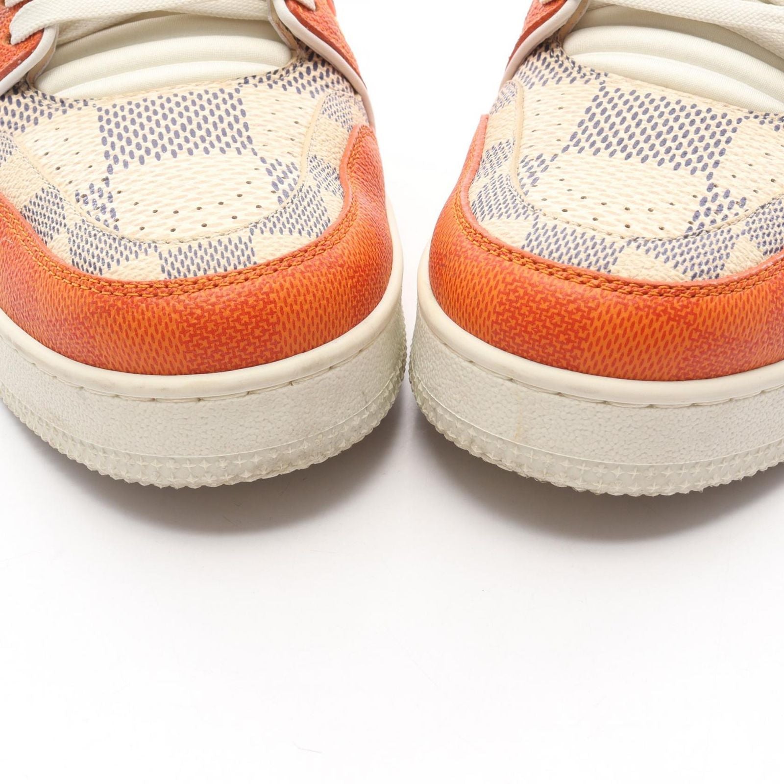 Louis Vuitton Sneakers LV Trainer Line Orange White Canvas — view 8