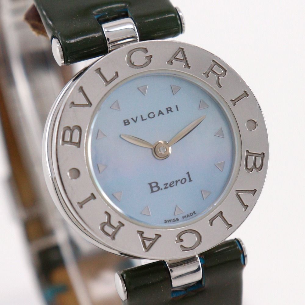 Bvlgari Stainless Steel Quartz Analog Display Blue Shell Dial Watch — view 3