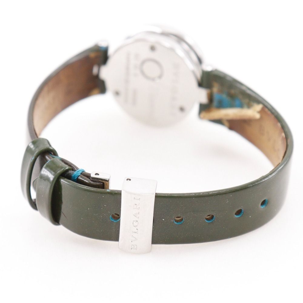 Bvlgari Stainless Steel Quartz Analog Display Blue Shell Dial Watch — view 5