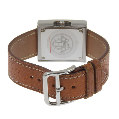 Hermes Watch Stainless Steel Quartz Analog Display White Dial — view 4
