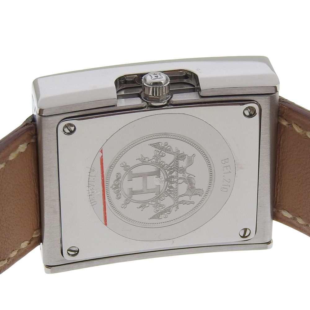 Hermes Watch Stainless Steel Quartz Analog Display White Dial — view 5