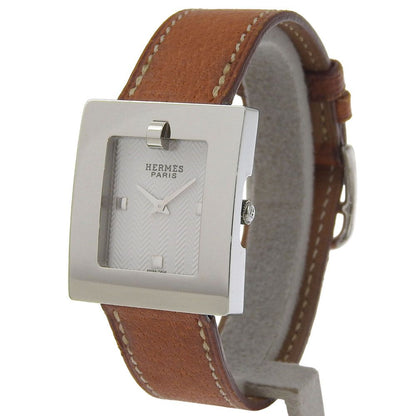 Hermes Watch Stainless Steel Quartz Analog Display White Dial — view 2