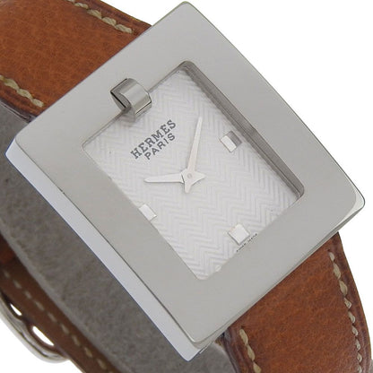 Hermes Watch Stainless Steel Quartz Analog Display White Dial — view 3