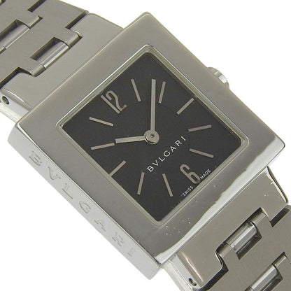 Bvlgari a Dos Rad Stainless Steel Black Quartz Analog Display Dial Watch — view 3