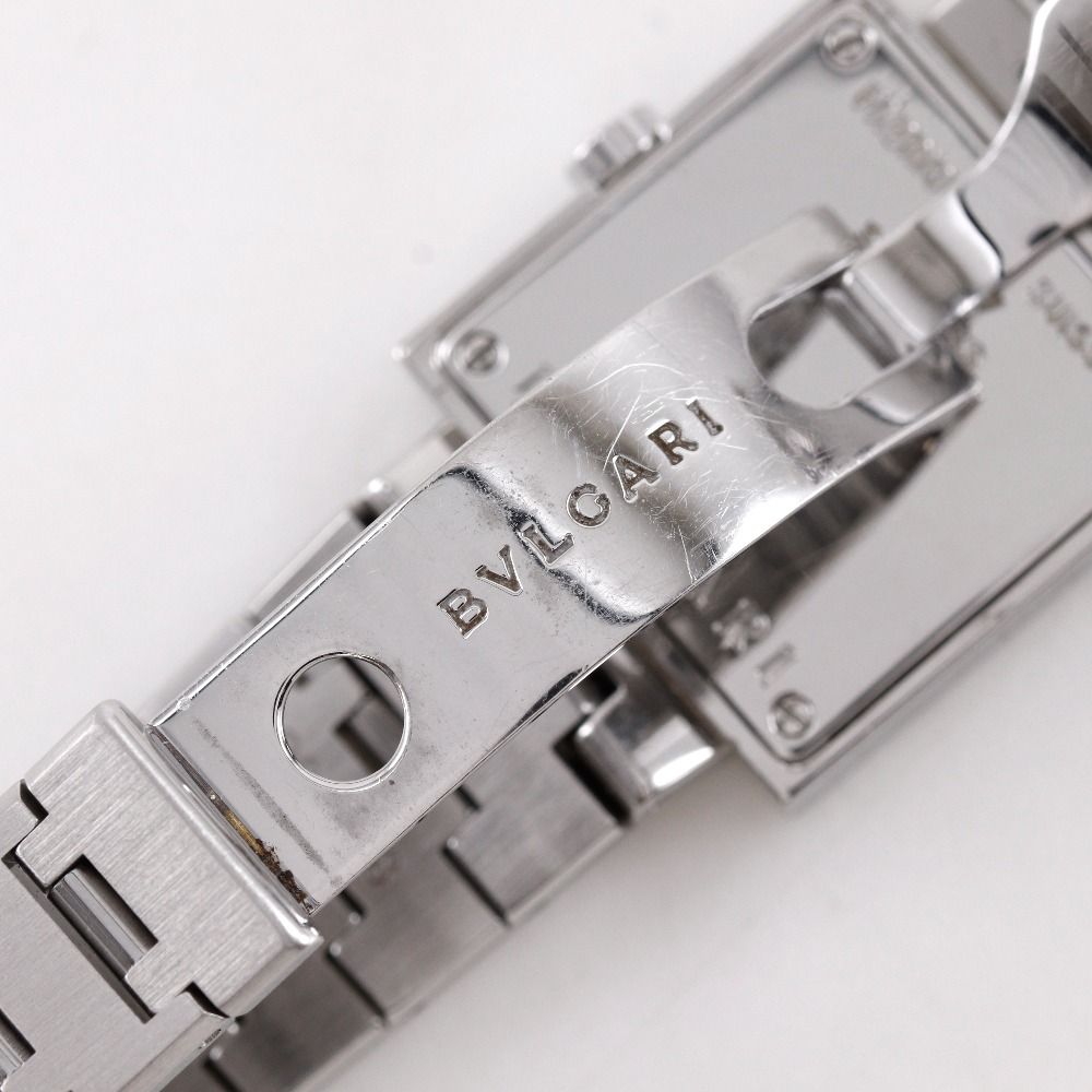 Bvlgari a Dos Rad Stainless Steel Black Quartz Analog Display Dial Watch — view 9