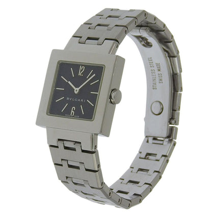Bvlgari a Dos Rad Stainless Steel Black Quartz Analog Display Dial Watch — view 2