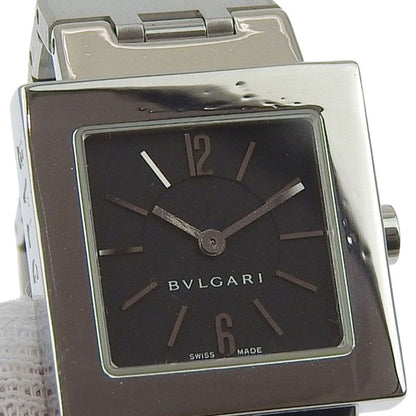 Bvlgari a Dos Rad Stainless Steel Black Quartz Analog Display Dial Watch — view 8