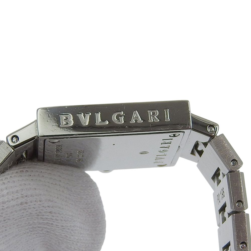 Bvlgari a Dos Rad Stainless Steel Black Quartz Analog Display Dial Watch — view 6
