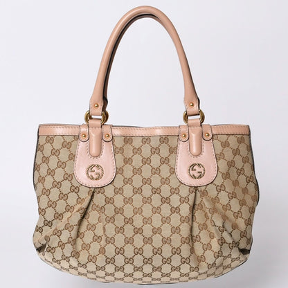 Gucci Handbag GG Canvas Beige Logo