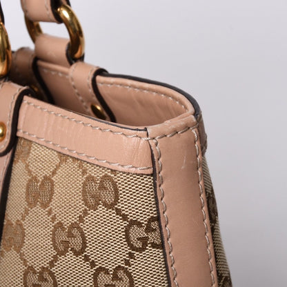 Gucci Handbag GG Canvas Beige Logo — view 5