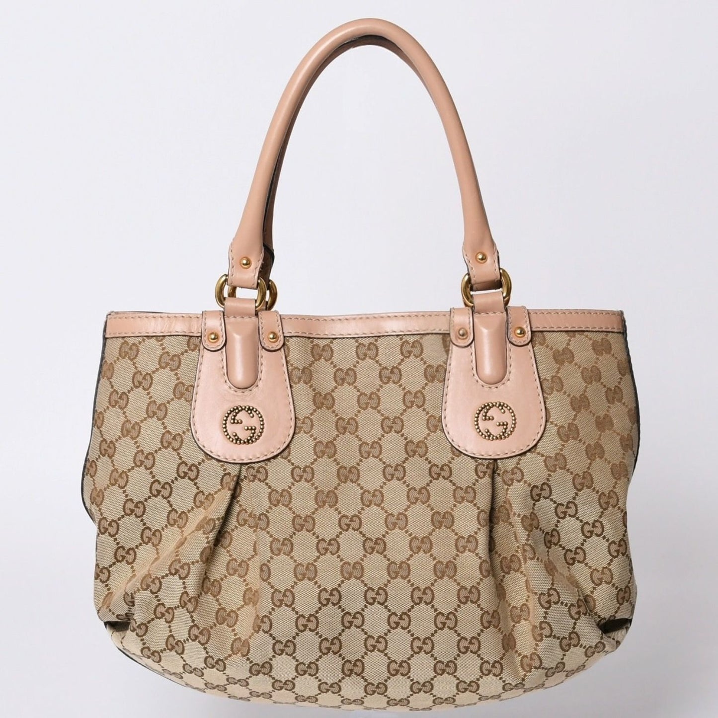 Gucci Handbag GG Canvas Beige Logo — view 2
