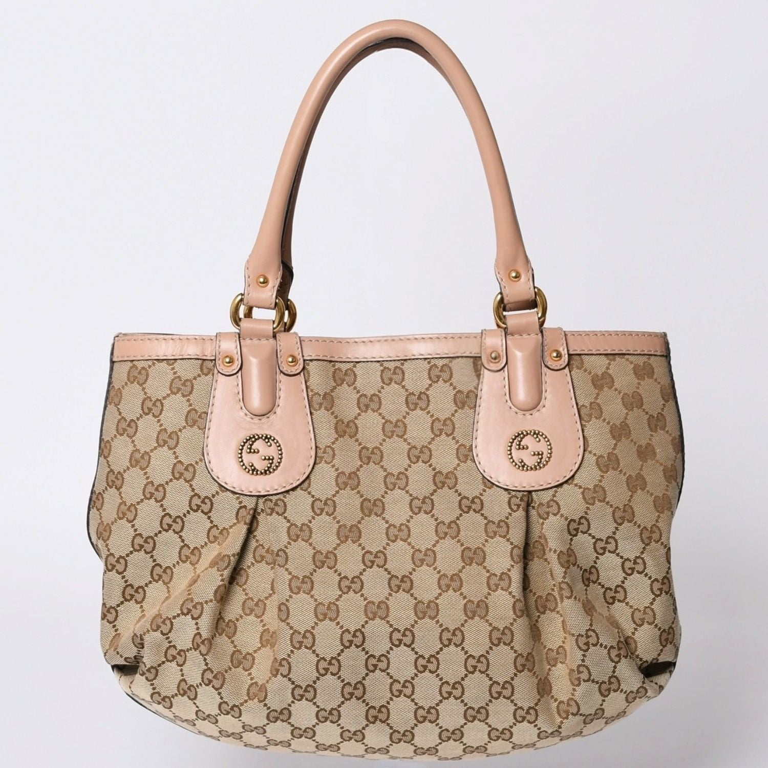 Gucci Handbag GG Canvas Beige Logo — view 2