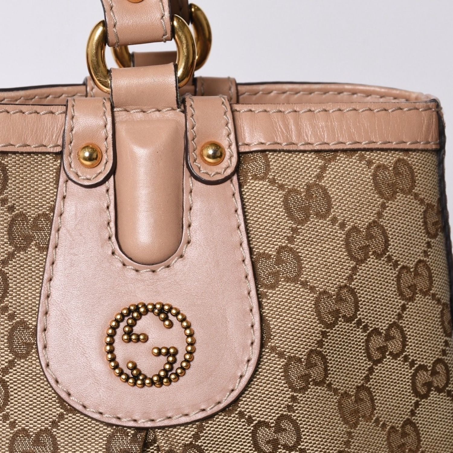 Gucci Handbag GG Canvas Beige Logo — view 7