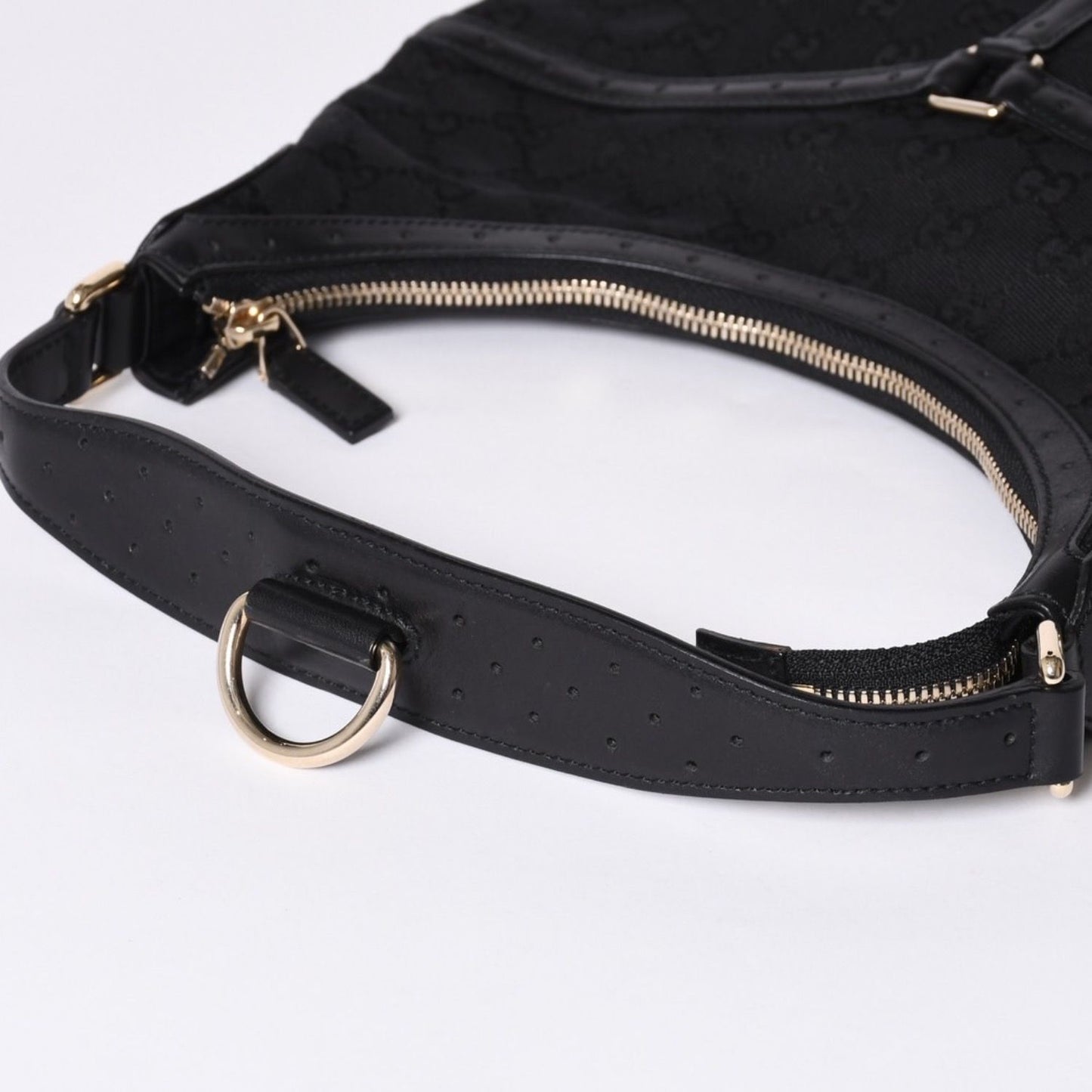 Gucci Shoulder Bag GG Canvas Sherry Line Black — view 7