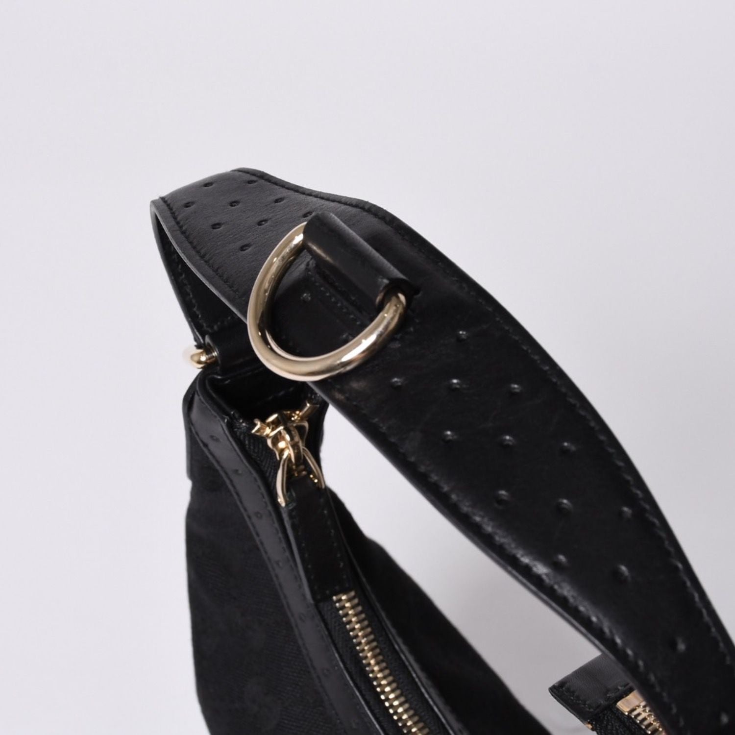Gucci Shoulder Bag GG Canvas Sherry Line Black — view 4