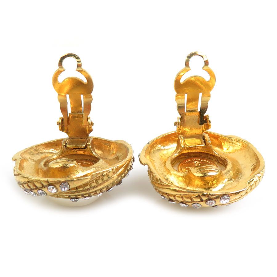 Chanel Earrings Gold — view 6