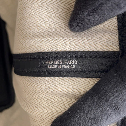 Hermes Tote Garden Party TPM Black Silver Negonda — view 7