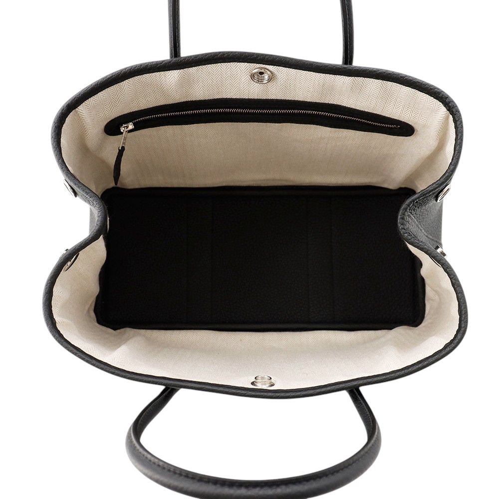 Hermes Tote Garden Party TPM Black Silver Negonda — view 5