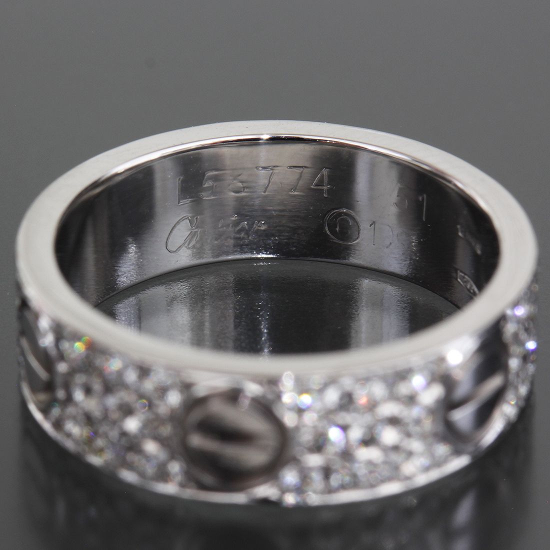 Cartier Diamond Love Ring 18k White Gold — view 4