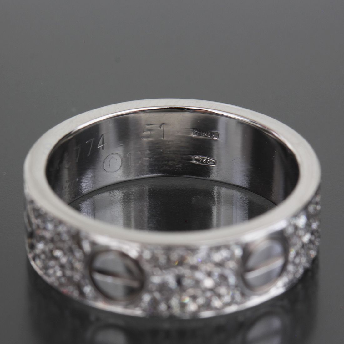 Cartier Diamond Love Ring 18k White Gold — view 3