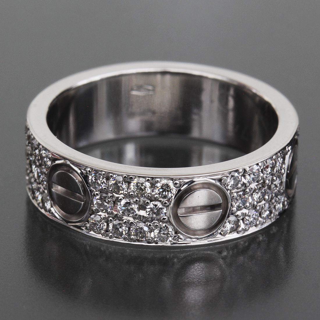 Cartier Diamond Love Ring 18k White Gold — view 2