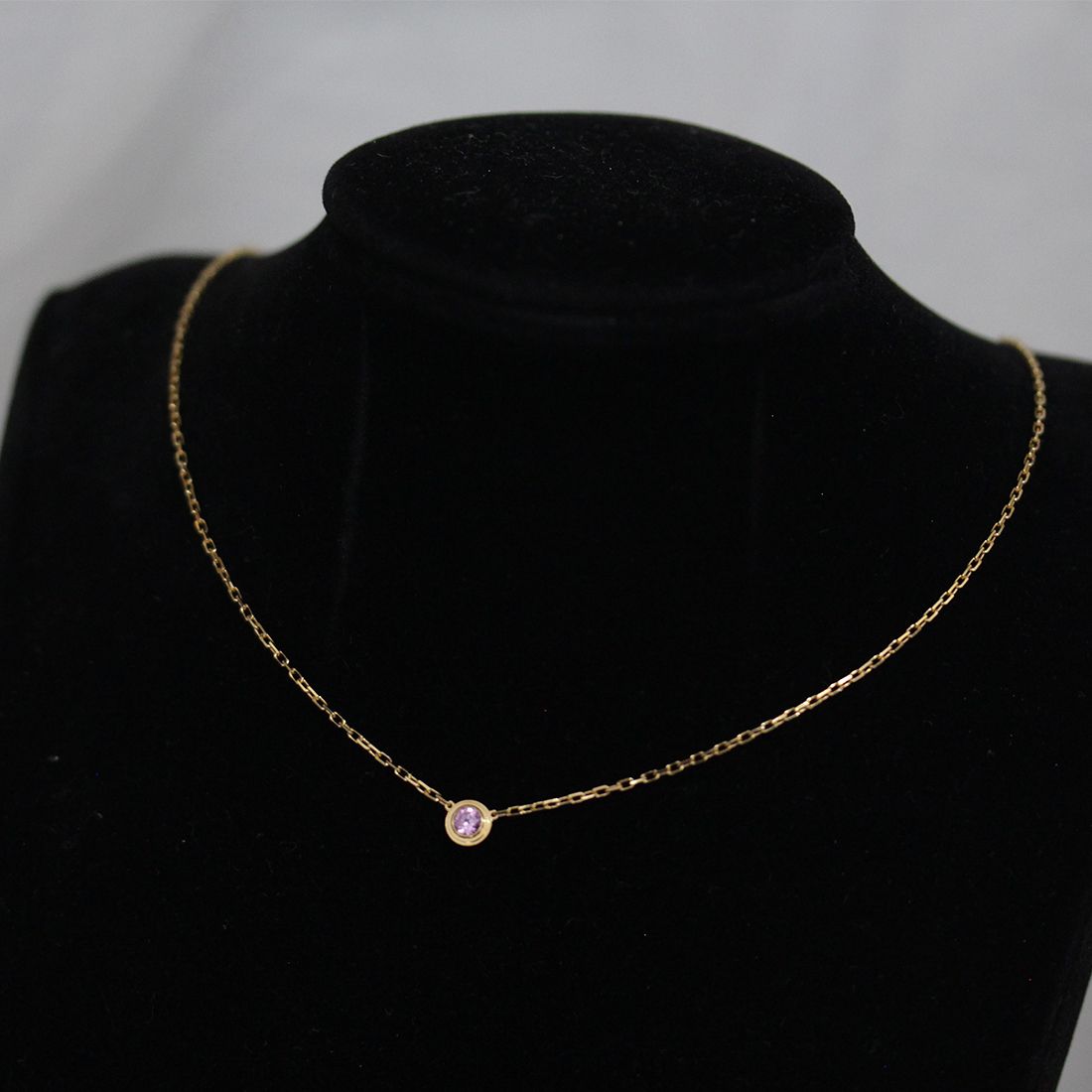 Cartier d'Amour Pink Sapphire Necklace 18k Gold — view 4