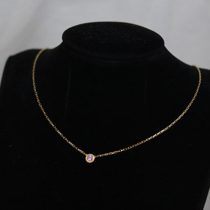 Cartier d'Amour Pink Sapphire Necklace 18k Gold — view 4