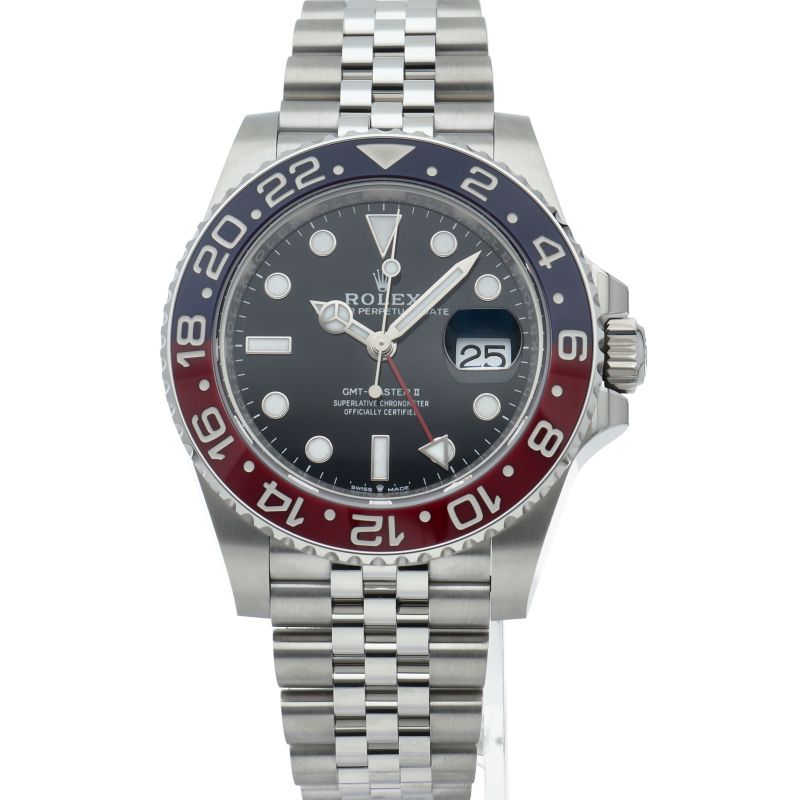Rolex GMT Master 2 Watch Jubilee Dead Stock Box SS Black — view 2