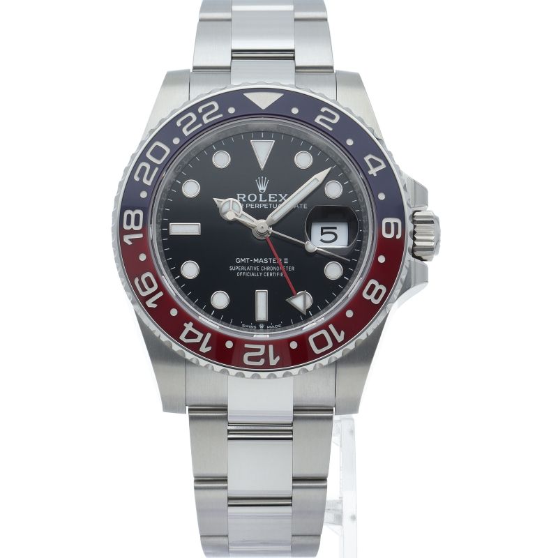Rolex GMT Master 2 Watch Oyster Box SS Black — view 2