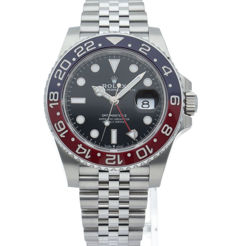Rolex GMT Master 2 Watch Box SS Black Polished — view 2